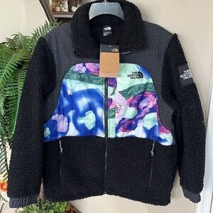 Brand New The North Face Alfie Kungu Denali Full Zip Jacket Black Fleece Graphic